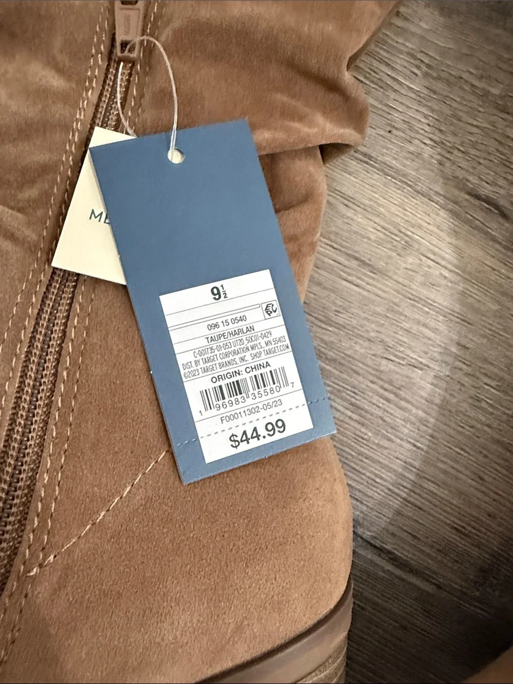 Women's Suede Boots - Tan